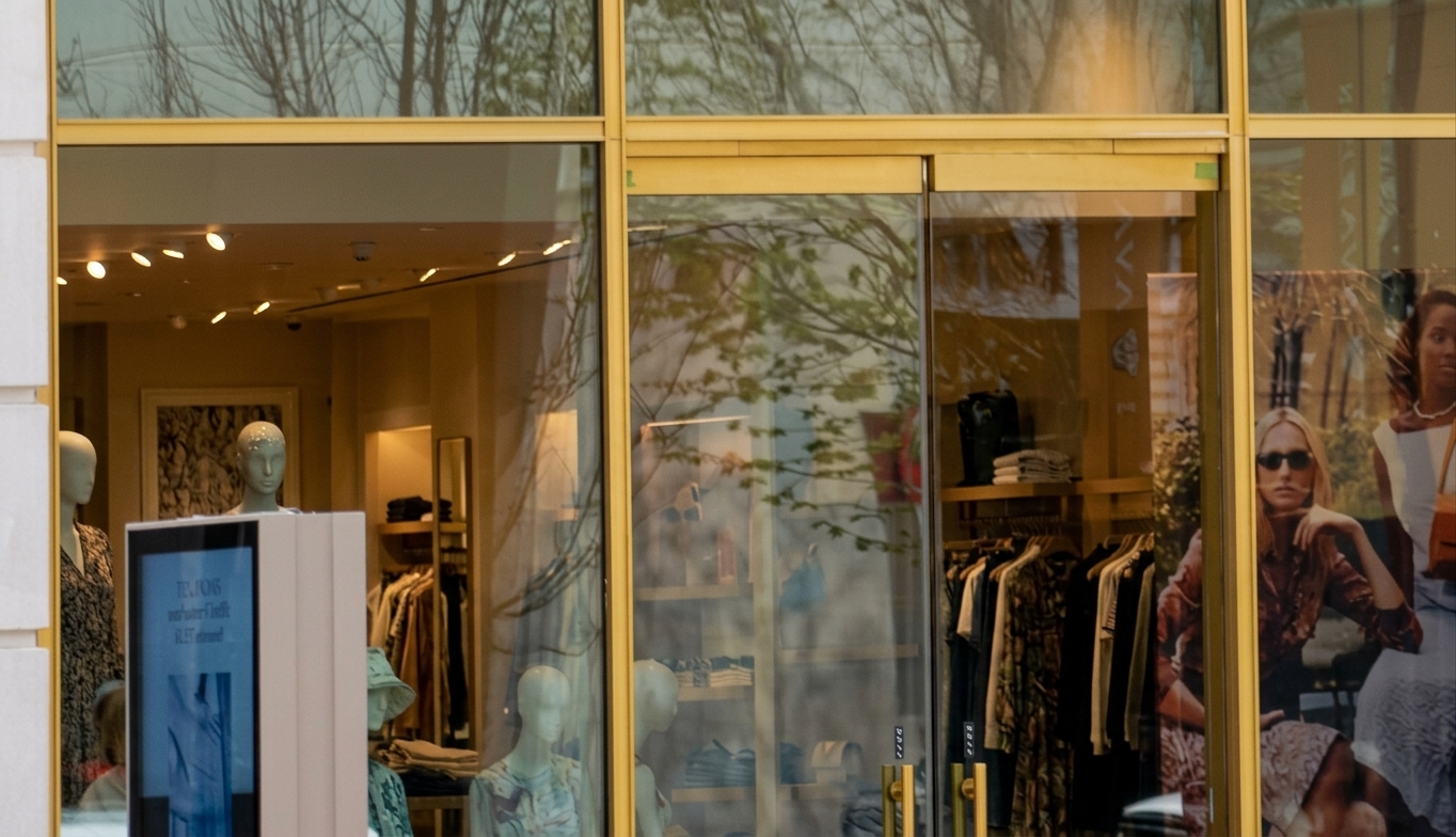 Panoramic windows & facade after